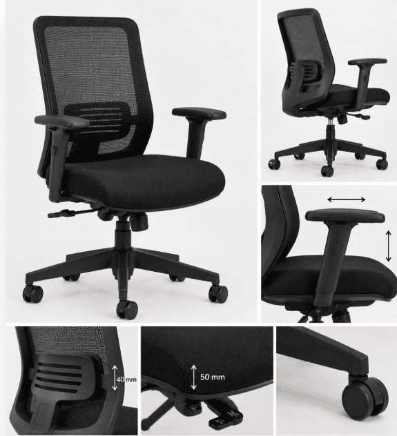 SILLAS PARA PUESTOS DE TRABAJO CON RODACHINES